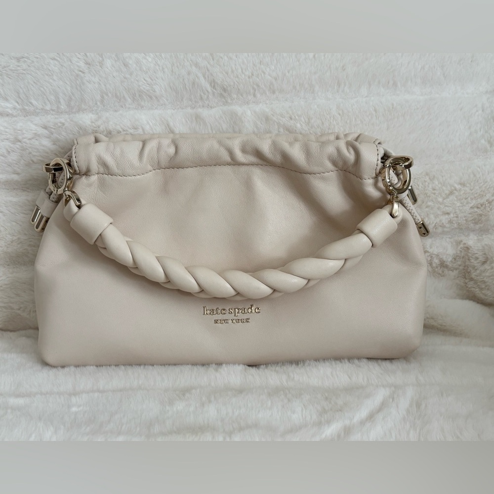 Kate Spade New York Cream Braided-Handle Shoulder Crossbody Bag - Cream
